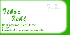 tibor kehl business card